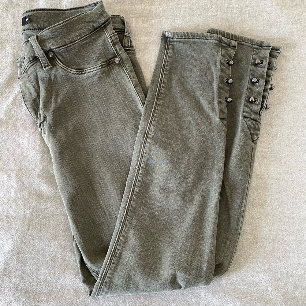 Hudson Jeans Women's Skinny in Sage - Picture 2 of 10